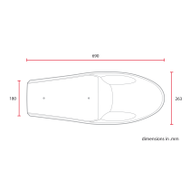 C RACER Coque Future Classic SCR12 universelle sellerie noire