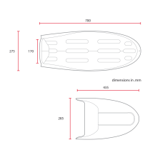 C RACER Coque bi-place pour BMW série R sellerie marron