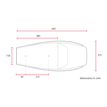 C RACER Selle Flat Racer universelle noire SCR4FC