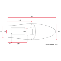 C RACER Selle FL Classic universelle marron SCR2FC