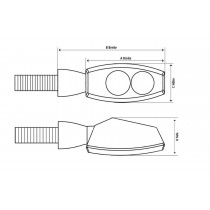 Shin Yo SPARK cligno + feux arrière (led)