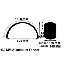 Highway Hawk Garde-boue Bobber 160mm